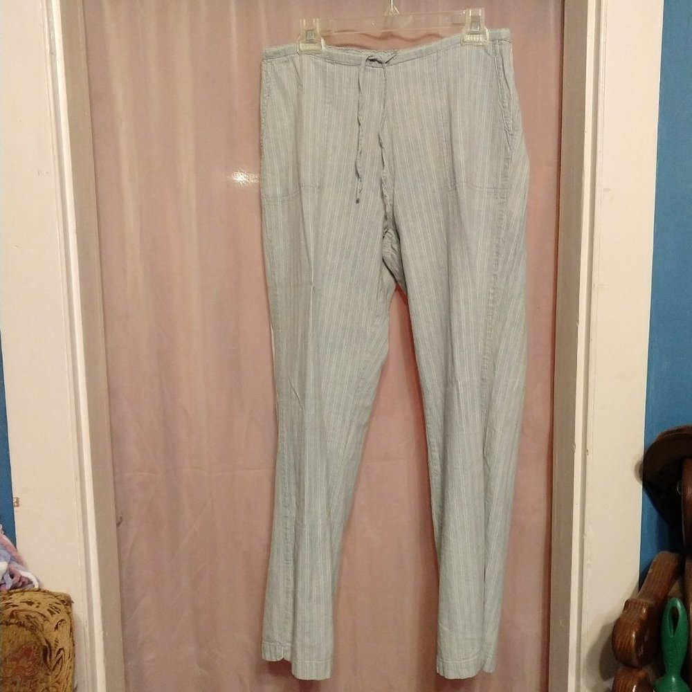 Cabela's Linen/Cotton Pants Drawstring Waist